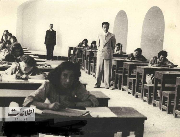 عکس یک دبیرستان دخترانه در تهران ۹۰ سال پیش
