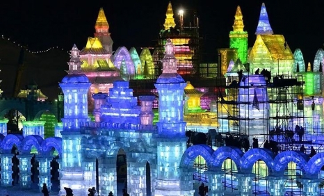 بزرگ ترین فستیوال مجسمه های یخی جهان در چین