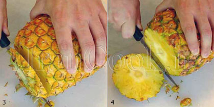 آموزش تمیز کردن آناناس