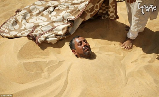 تصاویر: سونای شن داغ در مصر