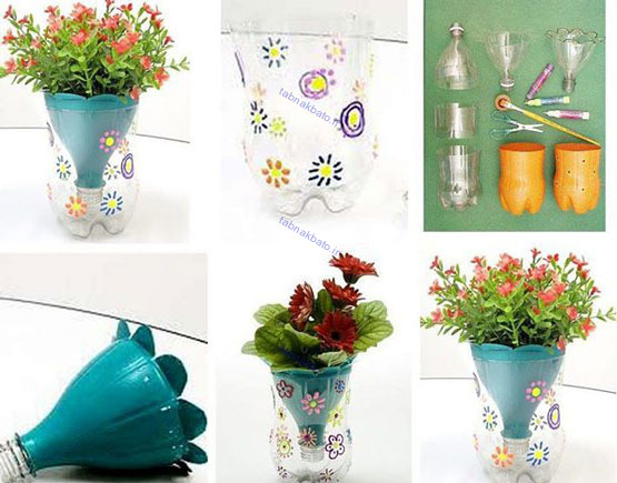 تصاویر: ساخت گلدانهای خلاقانه با ساده ترین وسایل