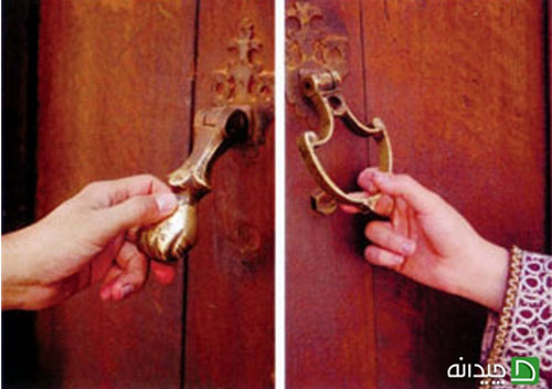 کلون و کوبه نشانه ای از فرهنگ ایرانی بر درب های قدیمی