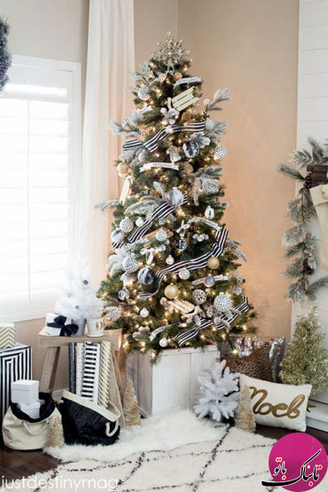 تصاویر زیبا از تزئین درخت کریسمس + تاریخچه درخت کریسمس
