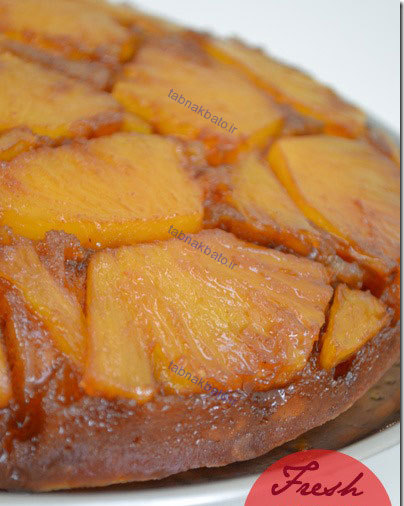 کیک برگردان آناناس