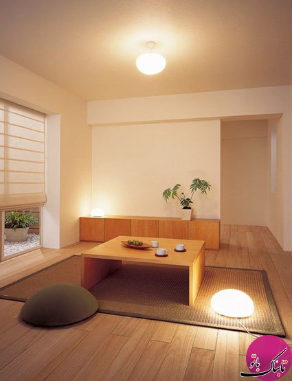 طراحی‌های زیبای اتاق نشیمن به سبک ژاپنی