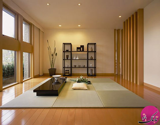 طراحی‌های زیبای اتاق نشیمن به سبک ژاپنی