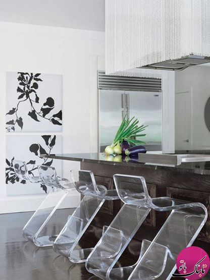 صندلی‌های اکریلیک، زینت‌بخش فضای آشپزخانه