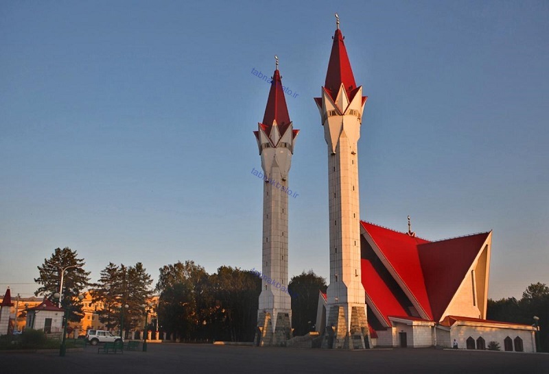 معماری مسجد مسجد زیبا عکس روسیه طراحی مسجد مدرن شاهکار معماری سفر به روسیه زیباترین مسجد زیباترین طرح معماری