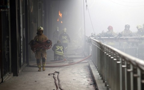 اولین تصاویر از زیر زمین پلاسکو بعد از آتش سوزی و ریزش