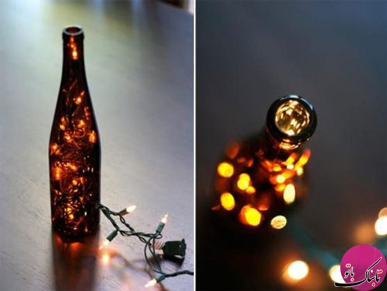 بطری‌های نورانی، ایده‌ای جالب برای نورپردازی