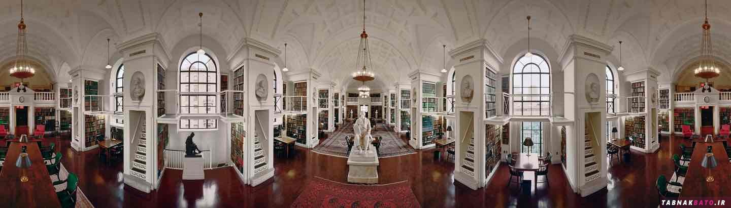 عکس‌های پانارومایی دیدنی از کتابخانه‌های آمریکا