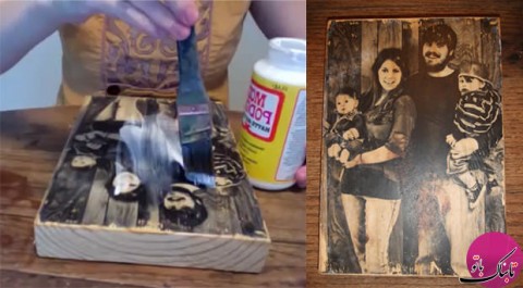 آموزش گام به گام چاپ تصویر روی چوب در خانه
