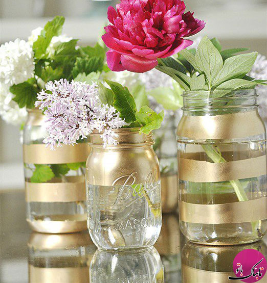 ایده‌هایی برای ساخت گلدان‌های شیشه‌ای