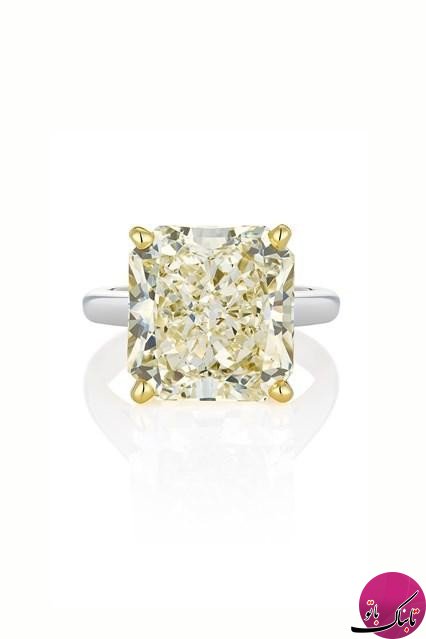 درخشش الماس های زرد خورشید نشان بر روی جواهرات