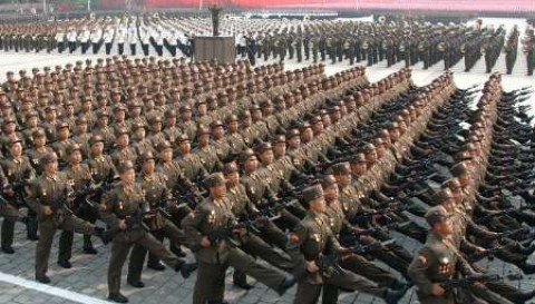تمرینات نظامی زجرآور ارتش کره شمالی