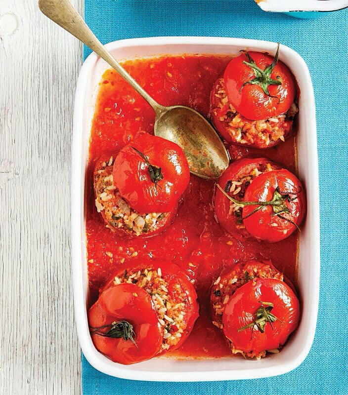 دلمه گوجه فرنگی ، یک غذای خوشمزه و خوشرنگ
