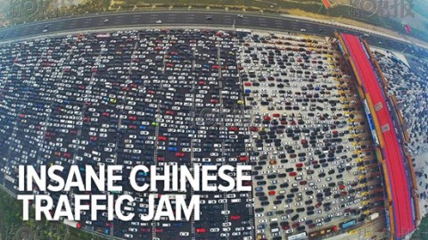 سنگین ترین ترافیک ماشینی تاریخ!