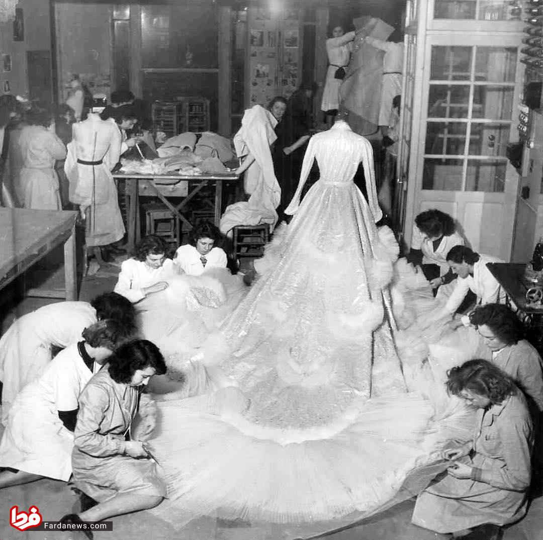 لباس عروس فوق تجملاتی همسر شاه+عکس