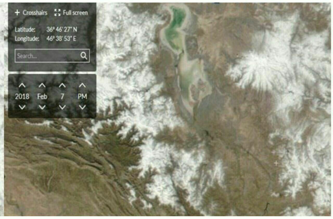 وضعیت کنونی دریاچه ارومیه+عکس