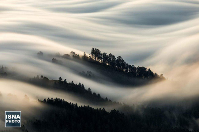 عکس روز نشنال جئوگرافیک؛حرکت ابر‌ها در کالیفرنیا