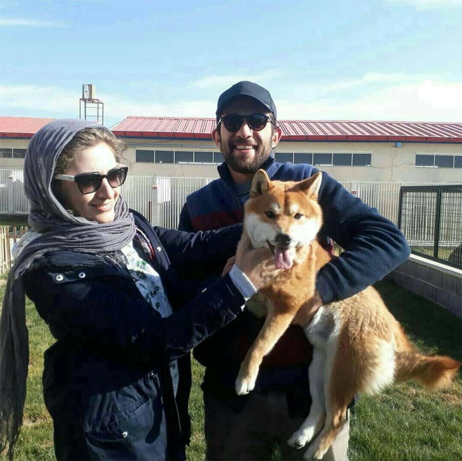 سگ خانگی بابک حمیدیان و همسرش+عکس