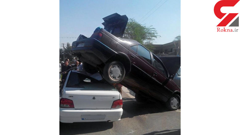 عجیب‌ترین عکس از تصادف در ایران