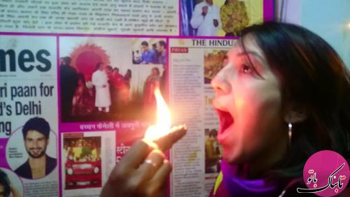 لقمه های آتش در خیابان های هند