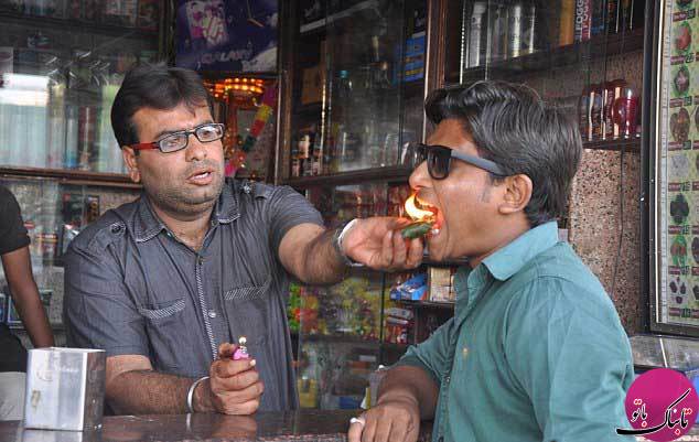 لقمه های آتش در خیابان های هند