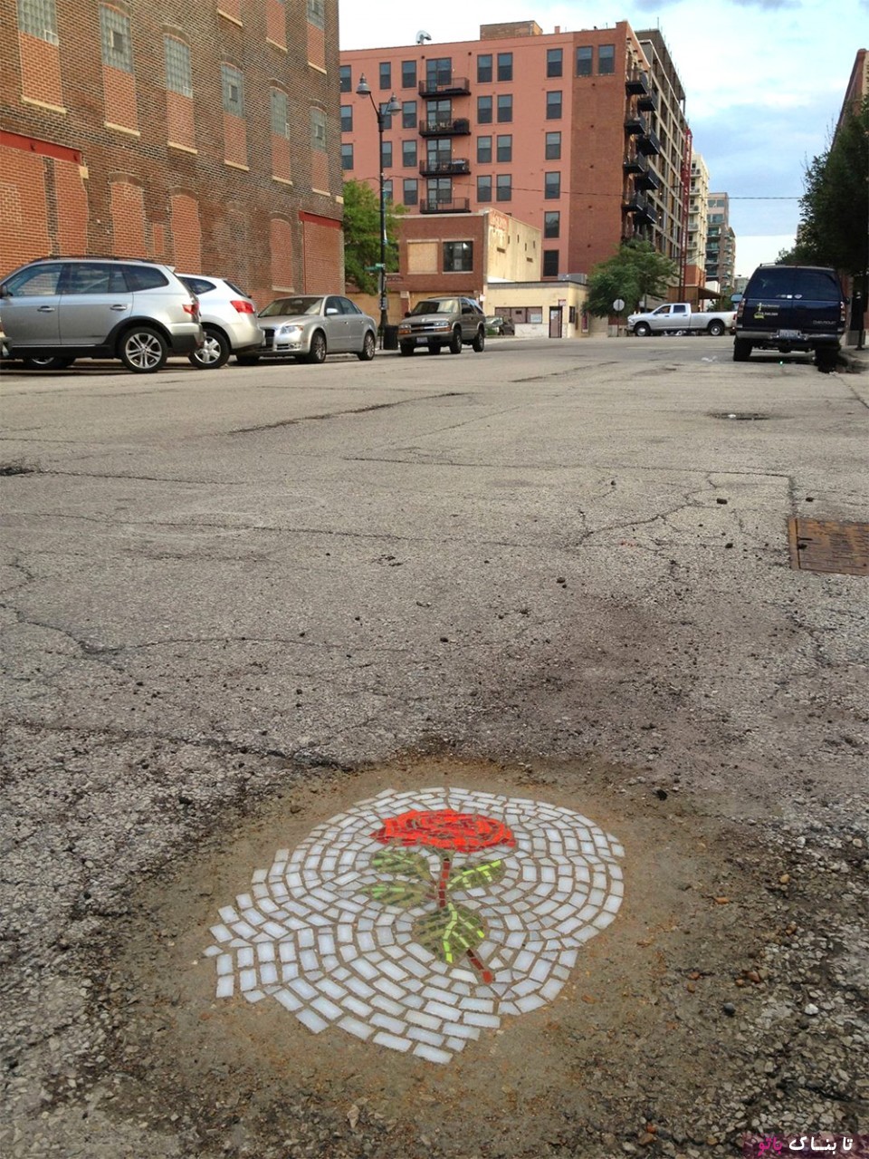 زیباسازی باغ و خیابان با تکه های موزائیک