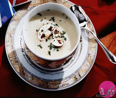 طرز تهیه‌ی سوپ خامه و قارچ