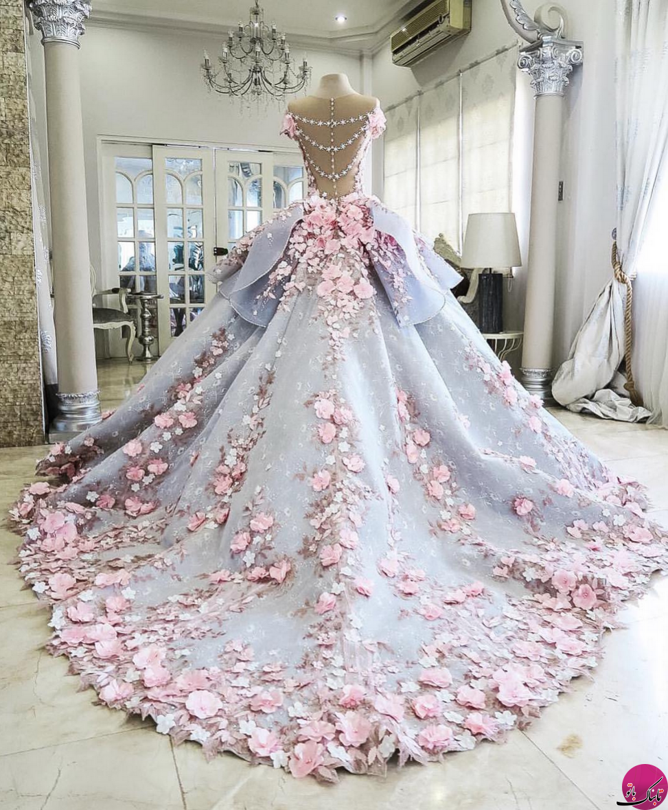 کیک عروسی شگفت انگیز شبیه لباس عروس