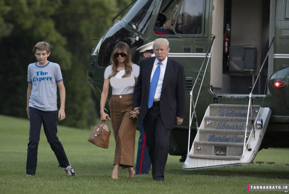 نقل مکان ملانیا ترامپ و پسرش بارون به کاخ سفید