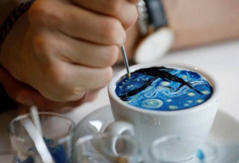 «یک فنجان نقاشی» اثر قهوه‌چی کره‌ای