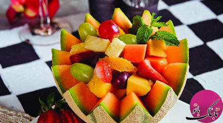 سالاد میوه‌های استوایی، لذیذ و رنگارنگ