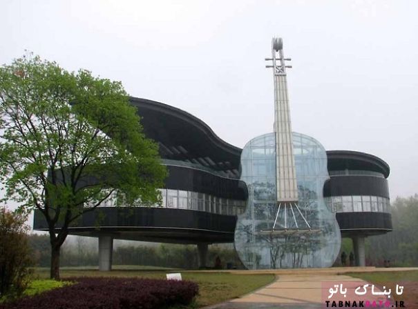 معماری هنرمندانه دانشکده موسیقی در چین