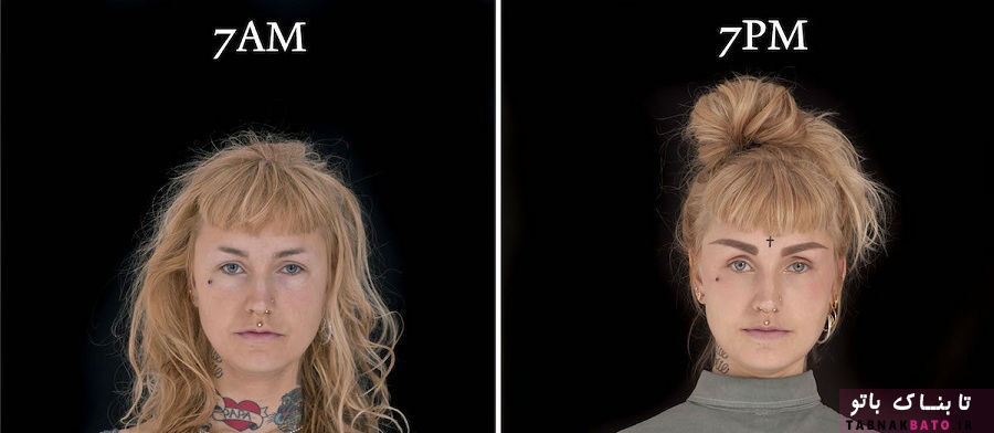 تغییرات چهره انساس از صبح تا شب!+عکس
