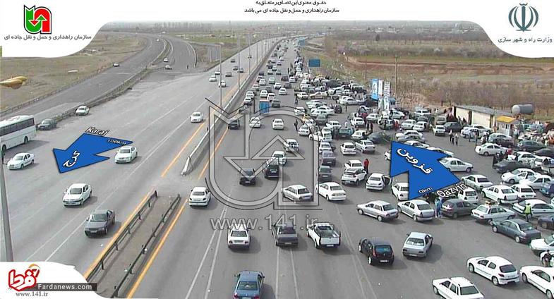 ترافیک پرحجم در خروجی‌های تهران+تصاویر