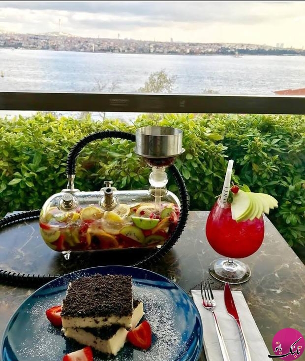قلیان های خلاقانه در رستورانی در ترکیه