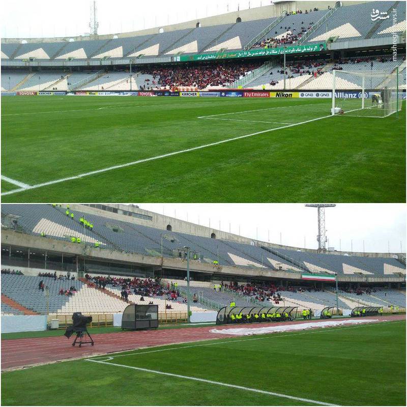 حال و هوای ورزشگاه آزادی قبل از بازی پرسپولیس +عکس