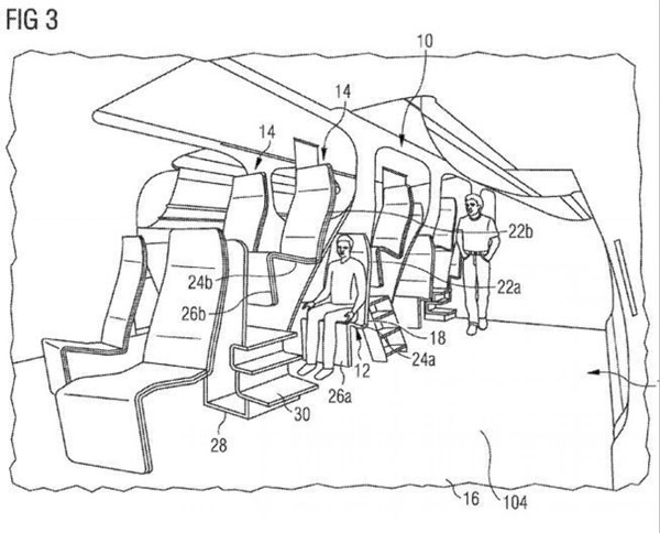 طرح عجیب ایرباس برای صندلی‌های هواپیما+عکس