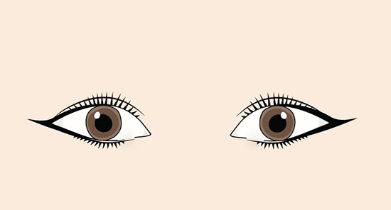 چگونه متناسب با فرم چشم ها خط چشم بکشیم؟