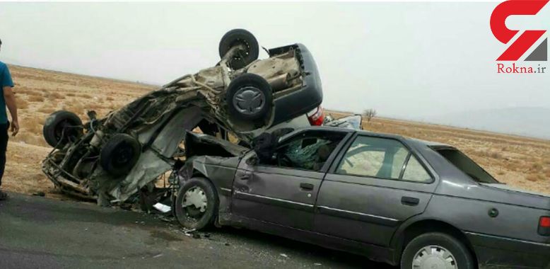 عکسی عجیب از تصادف مرگبار در اسفراین