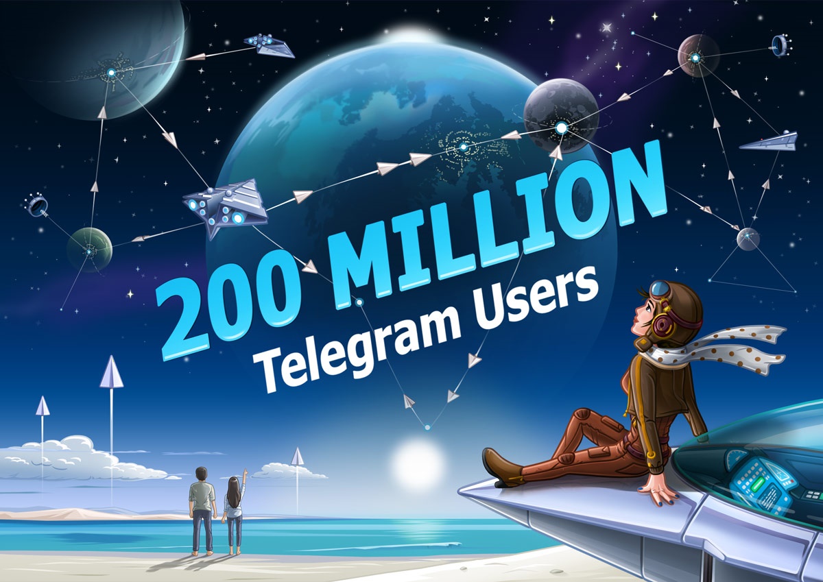 لشگر تلگرام ۲۰۰ میلیونی شدمنبع خبر : سایت خبری شعار سالhttp://shoaresal.ir/fa/news/117603/لشگر-تلگرام-۲۰۰-میلیونی-شد