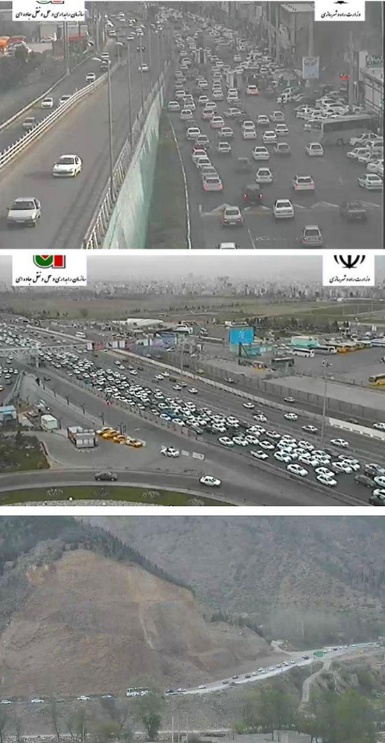 ترافیک پر حجم در چالوس، هراز و فیروزکوه