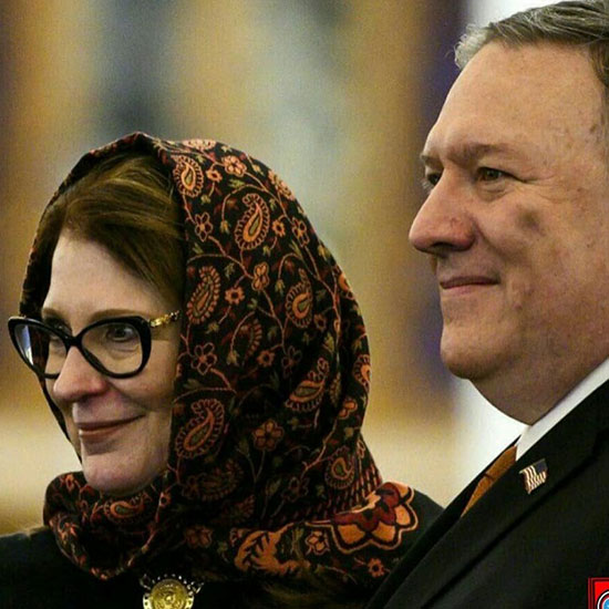 واکنشِ ایراندوست به روسری ایرانی همسرِ پمپئو +عکس