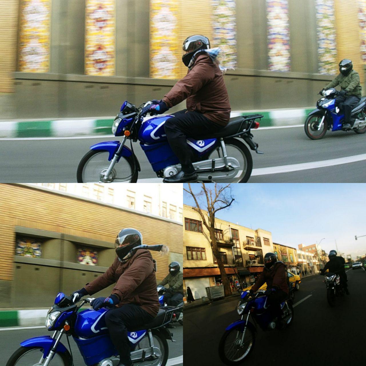شهردار تهران با موتور برقی به بهشت رفت +عکس