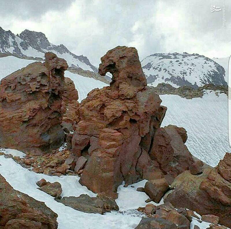 صخره‌ای عجیب در اردبیل+عکس