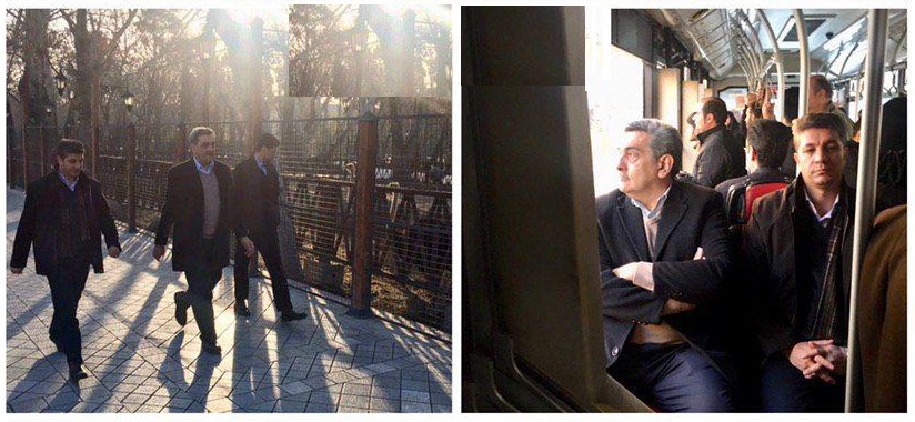 شهردار تهران با BRT و مترو رهسپار بهشت شد +عکس