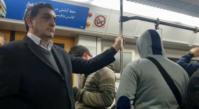 حناچی با مترو و تاکسی بر سر کارش حاضر شد +عکس
