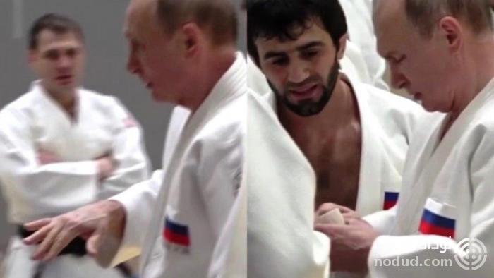 قهرمان جودوی روسیه انگشت دست پوتین را شکست +عکس